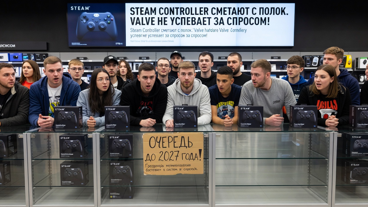 Steam Controller сметают с полок. Valve не успевает за спросом!