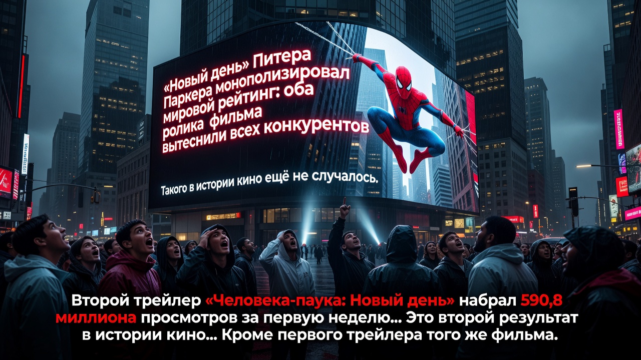 Человек-паук захватил топ трейлеров. История переписана!